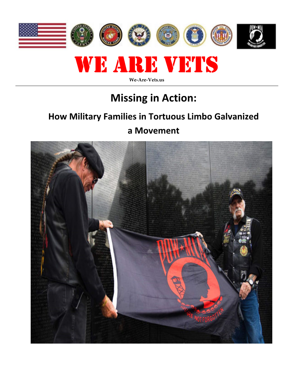 Missing in Action: How Military Families in Tortuous Limbo Galvanized a Movement