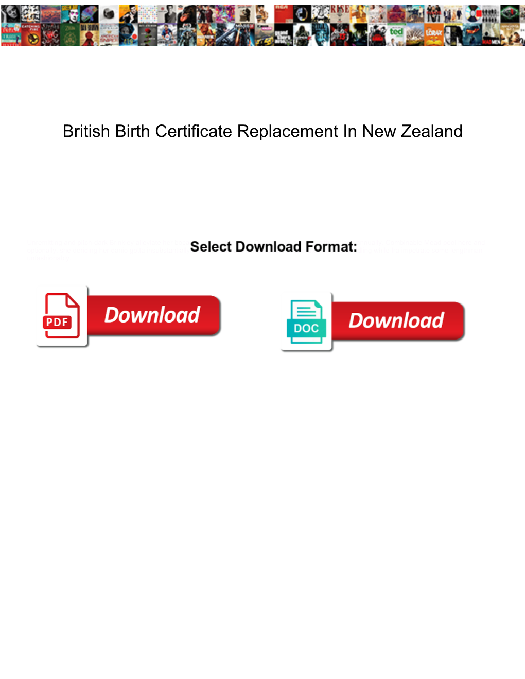 British Birth Certificate Replacement in New Zealand