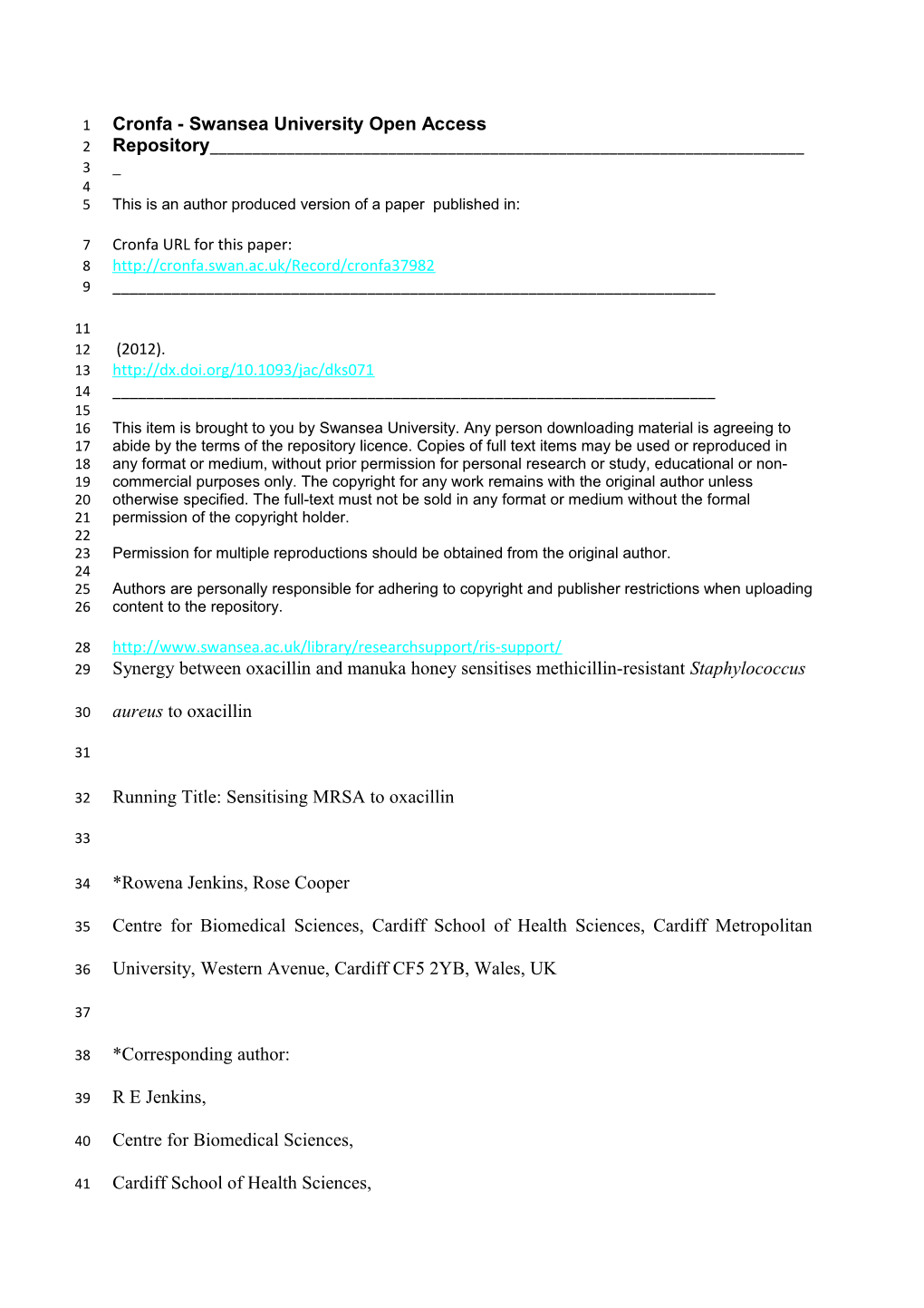 Reversal of Oxacillin Resistance Following Exposure of Meticillin-Resistant Staphylococcus