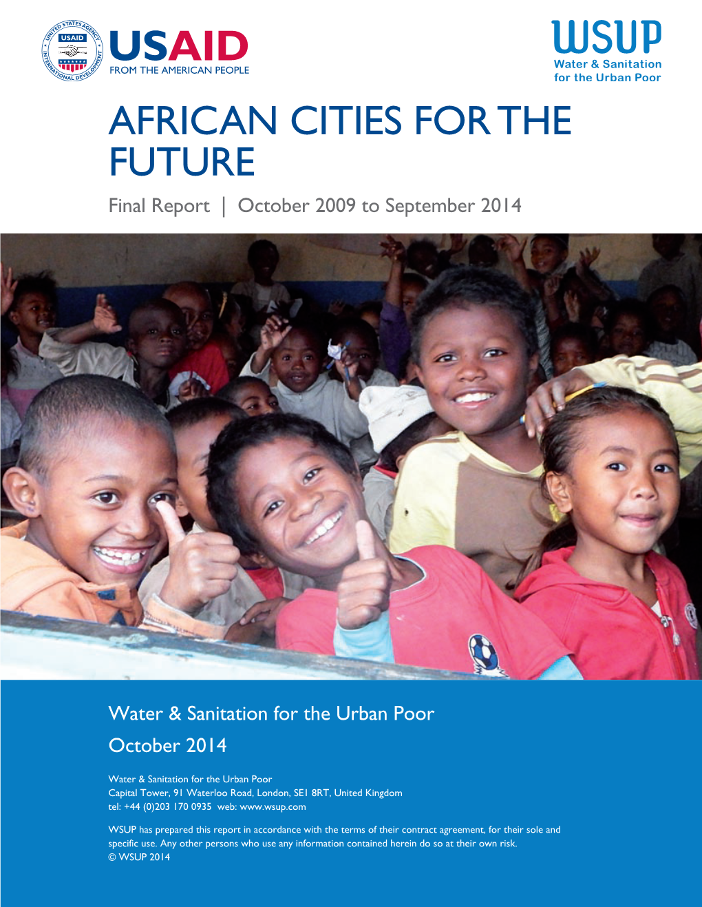 African Cities for the Future Final Report | October 2009 to September 2014