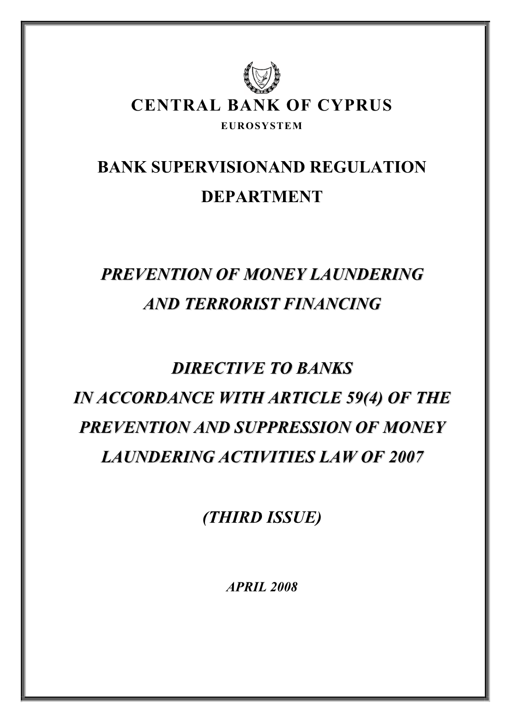 Central Bank of Cyprus Eurosystem