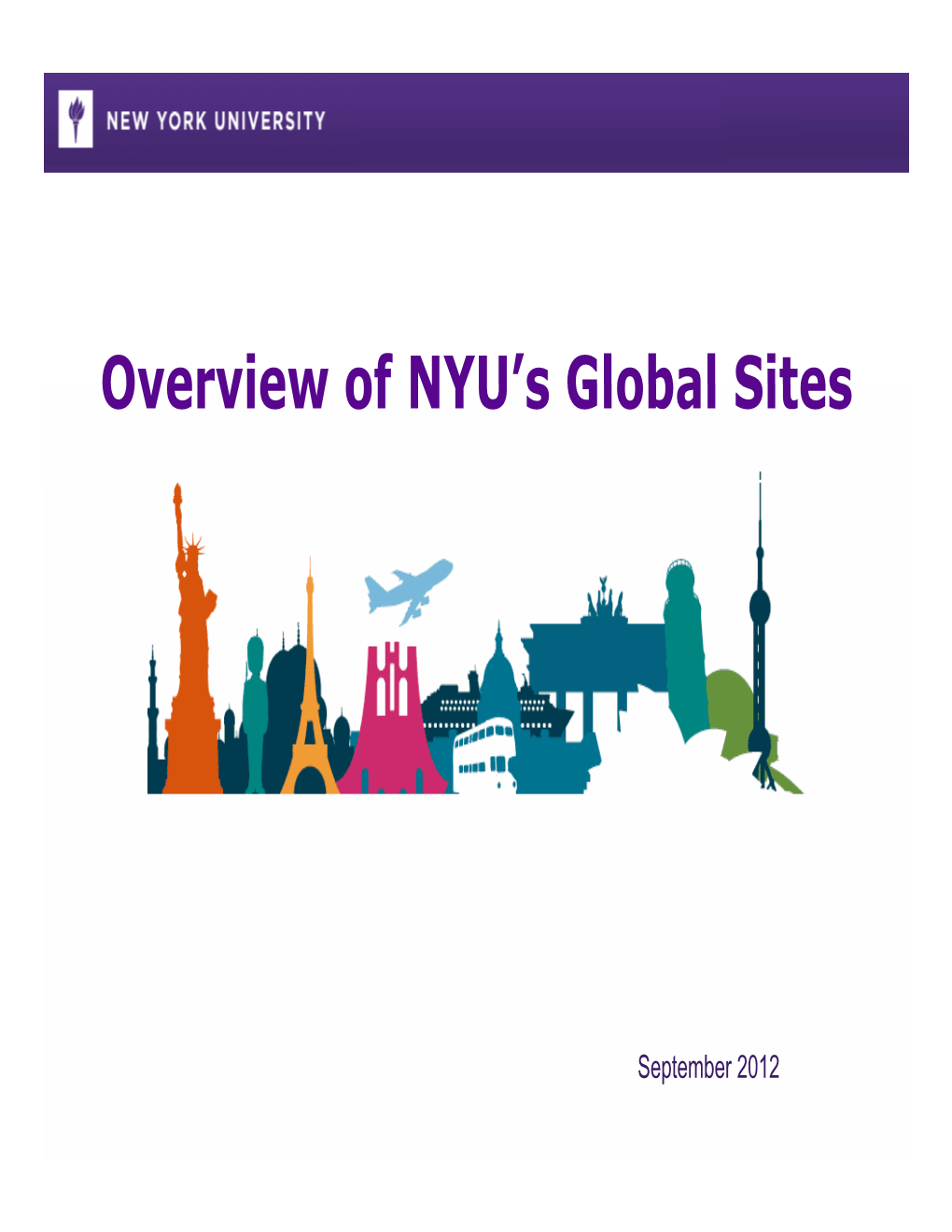 Overview of NYU's Global Sites