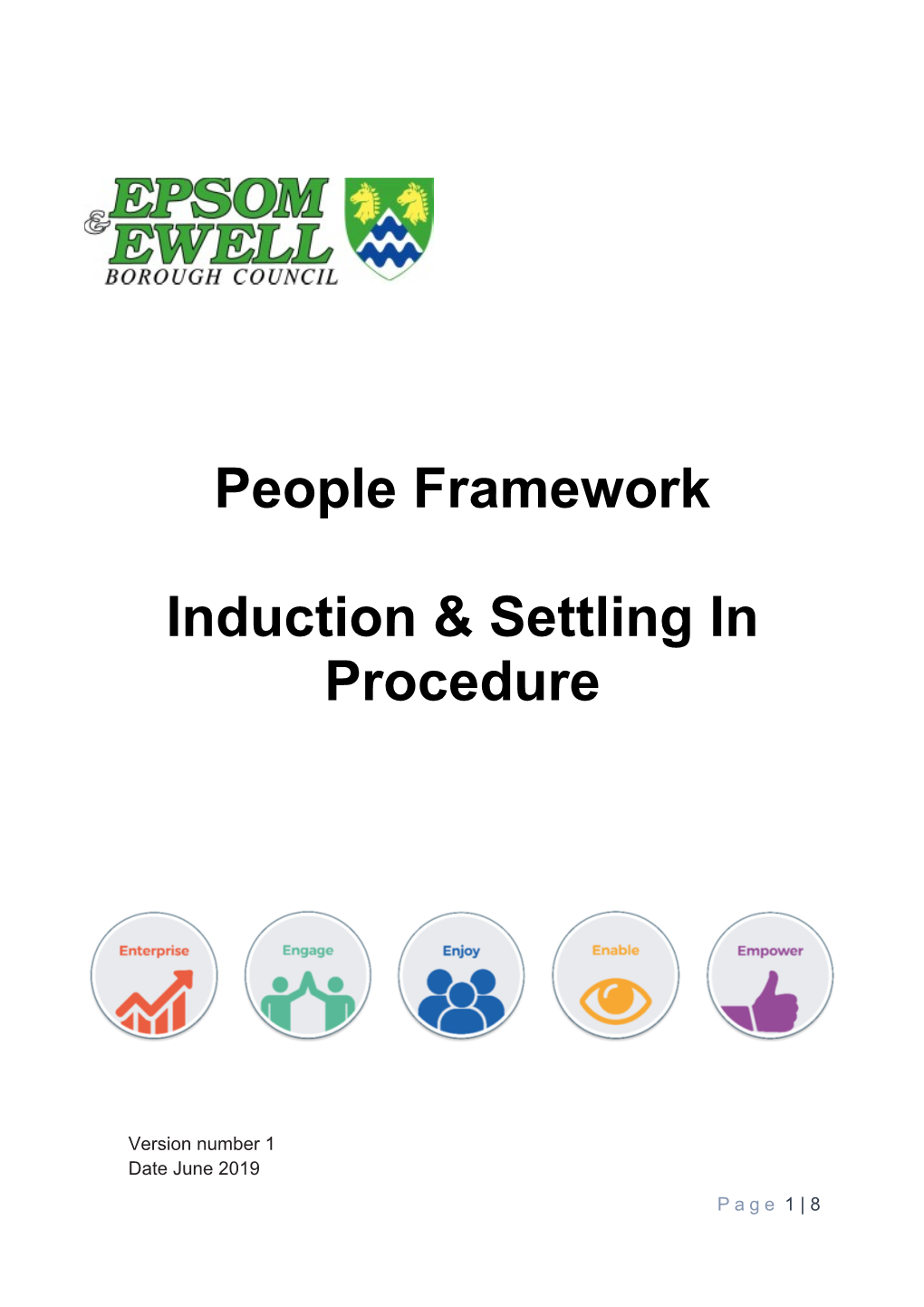 People Framework Induction & Settling in Procedure