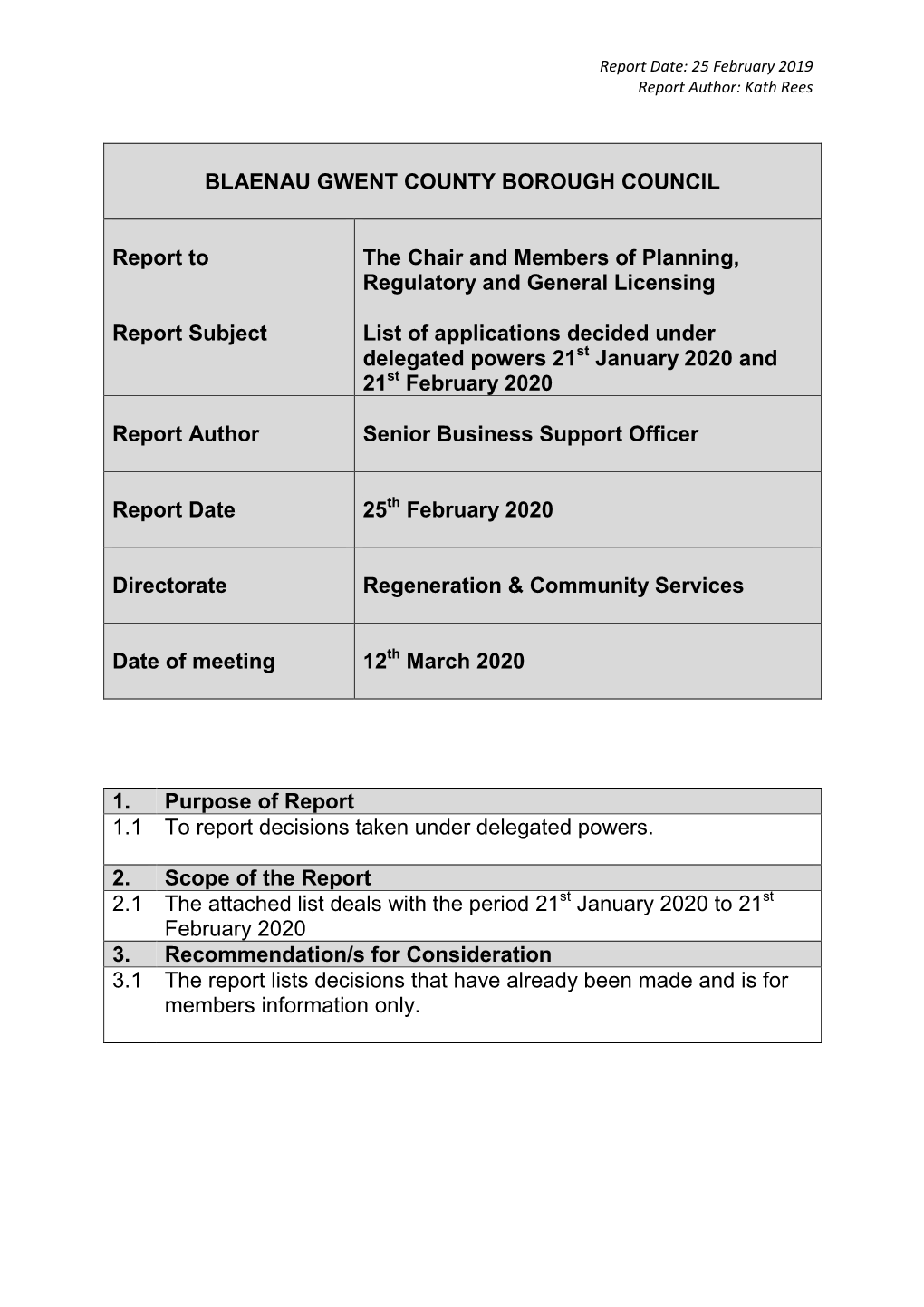 Blaenau Gwent County Borough Council