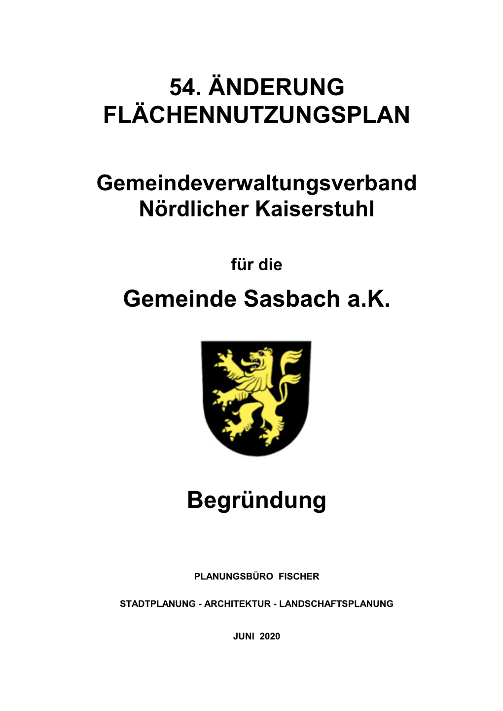 54. Änderung Flächennutzungsplan