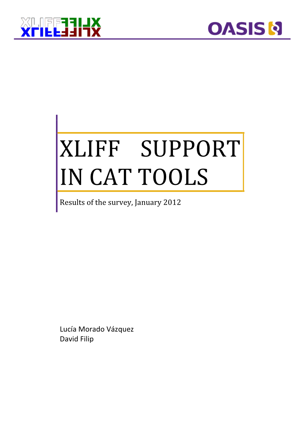 Xliff Support in Cat Tools