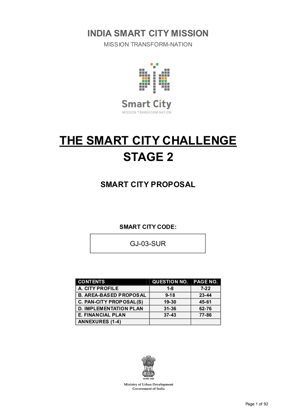 India Smart City Mission