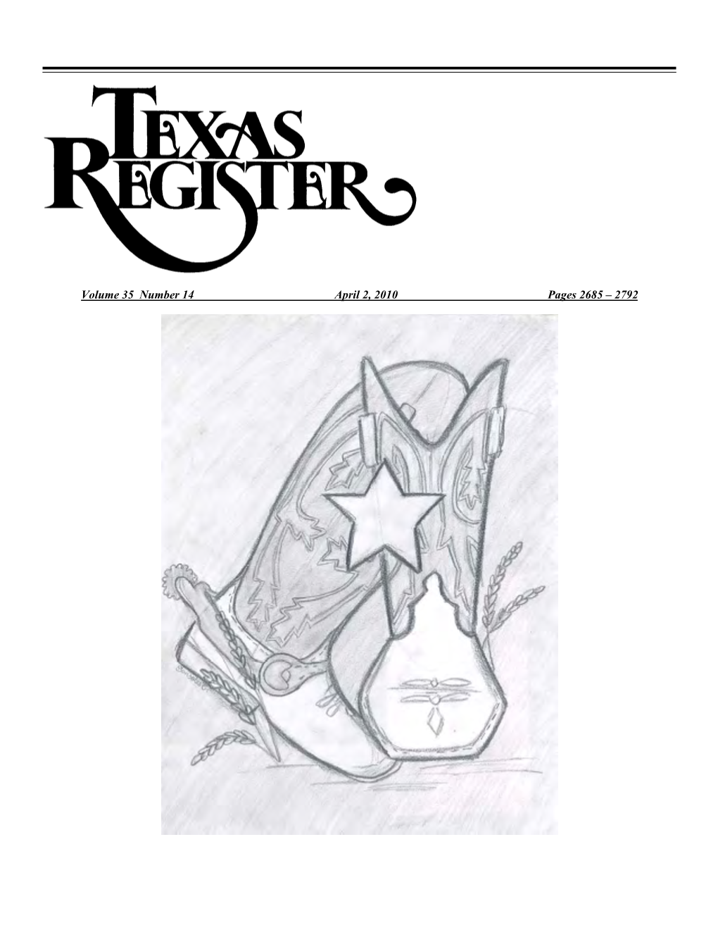 Texas Register V.35 No. 14