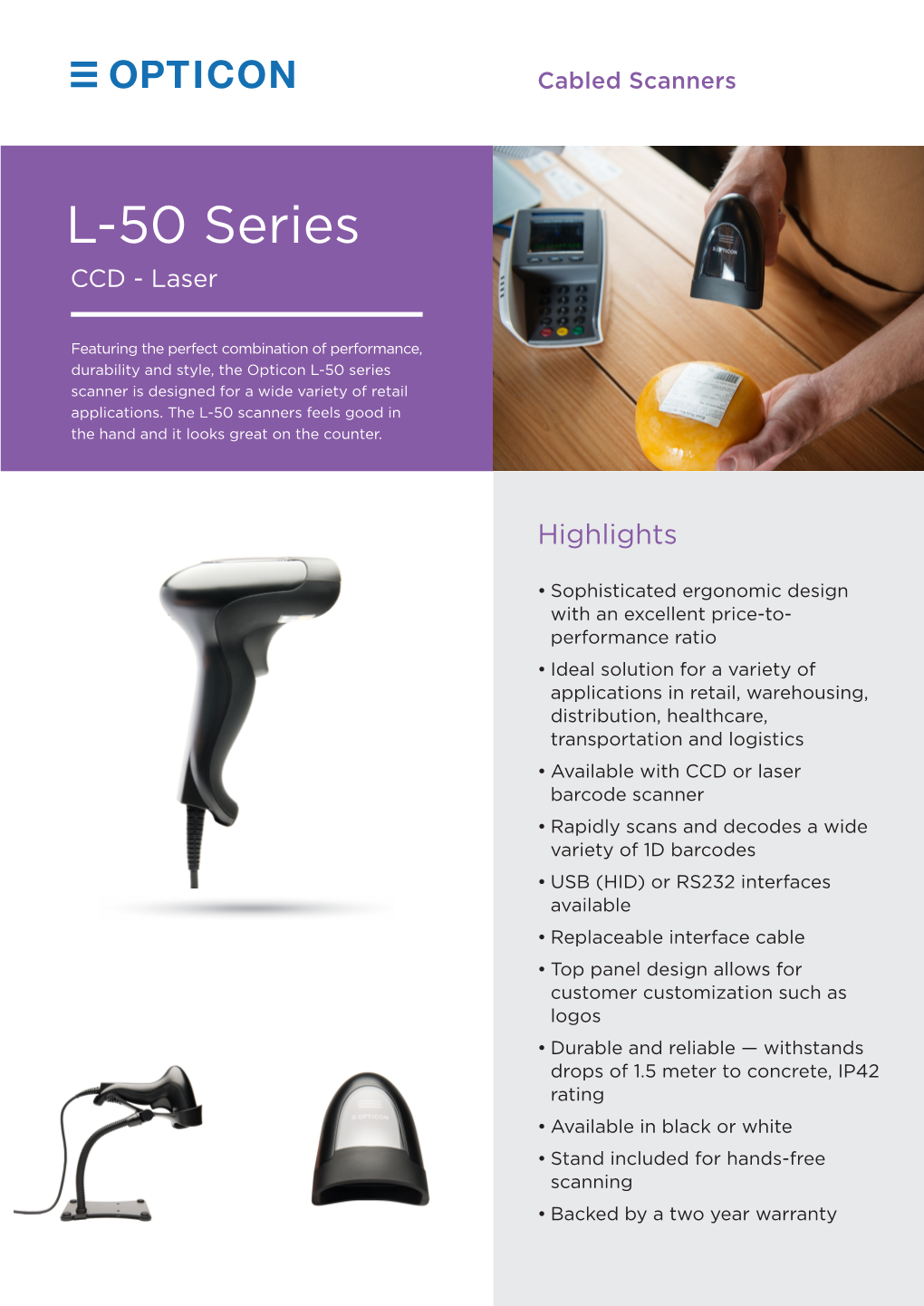 L-50 Series CCD - Laser