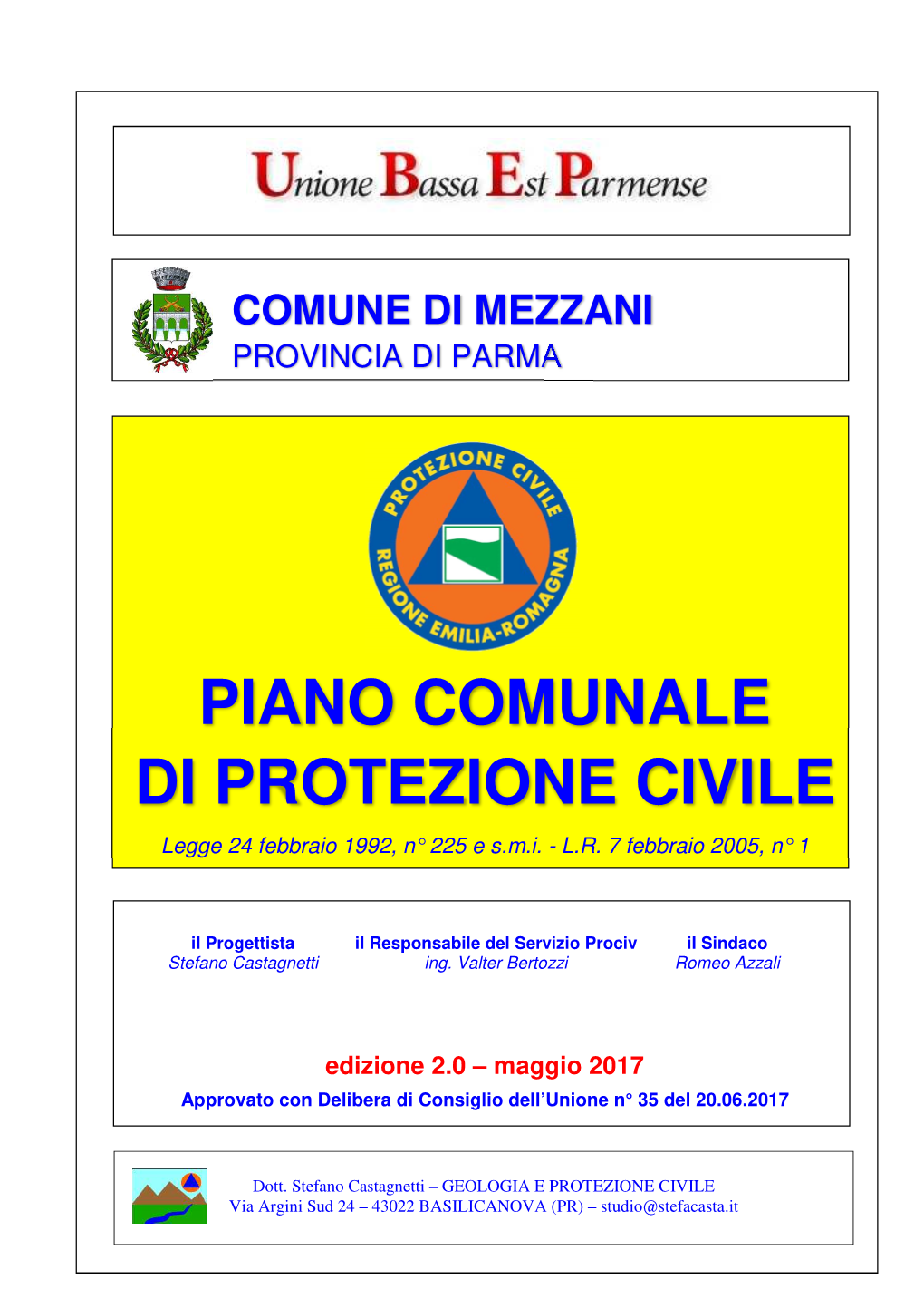 Piano Comunale Di Protezione Civile