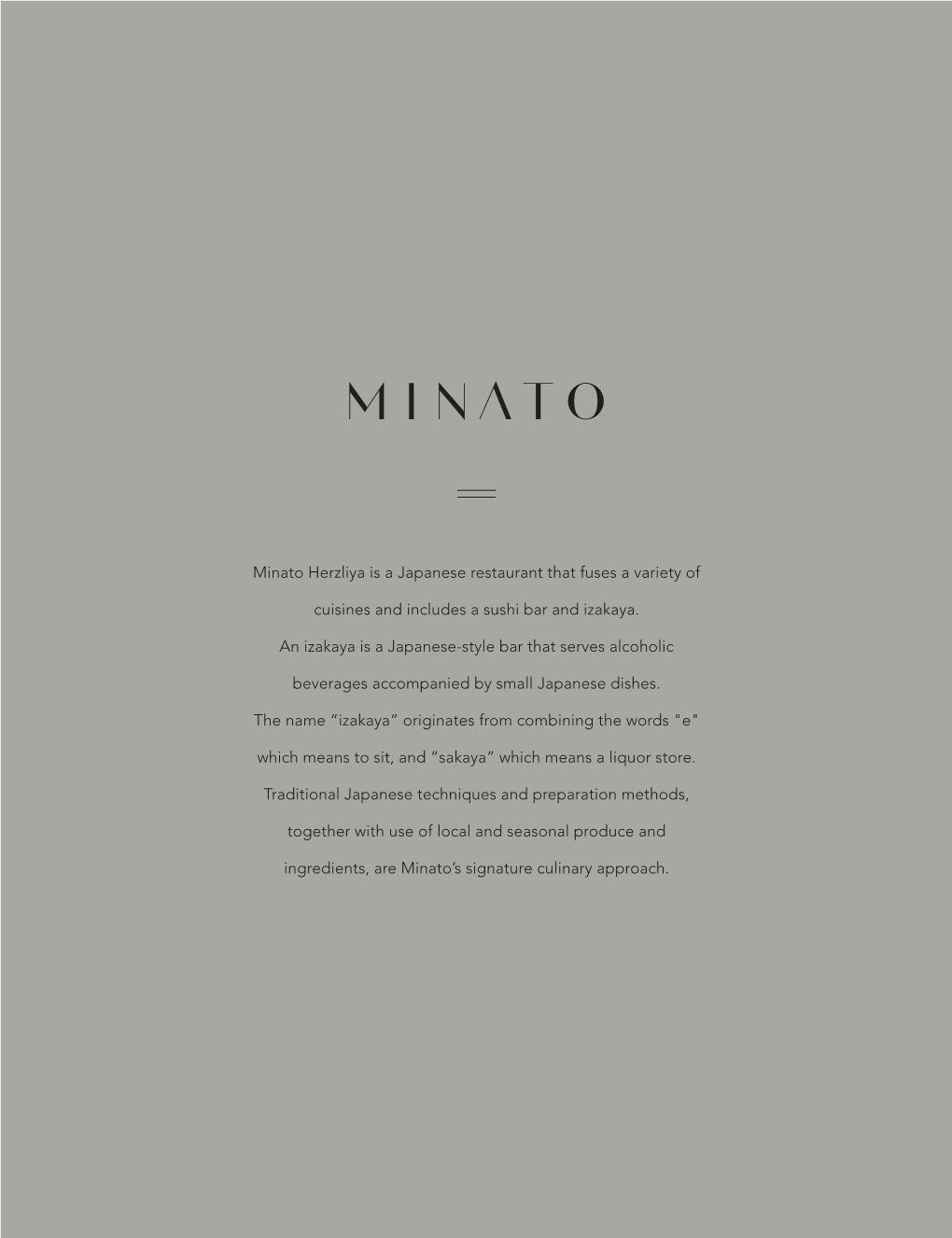 Minato Herzliya Is a Japanese Restaurant That Fuses a Variety Of