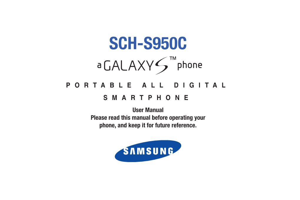 Tracfone SCH-S950C User Manual