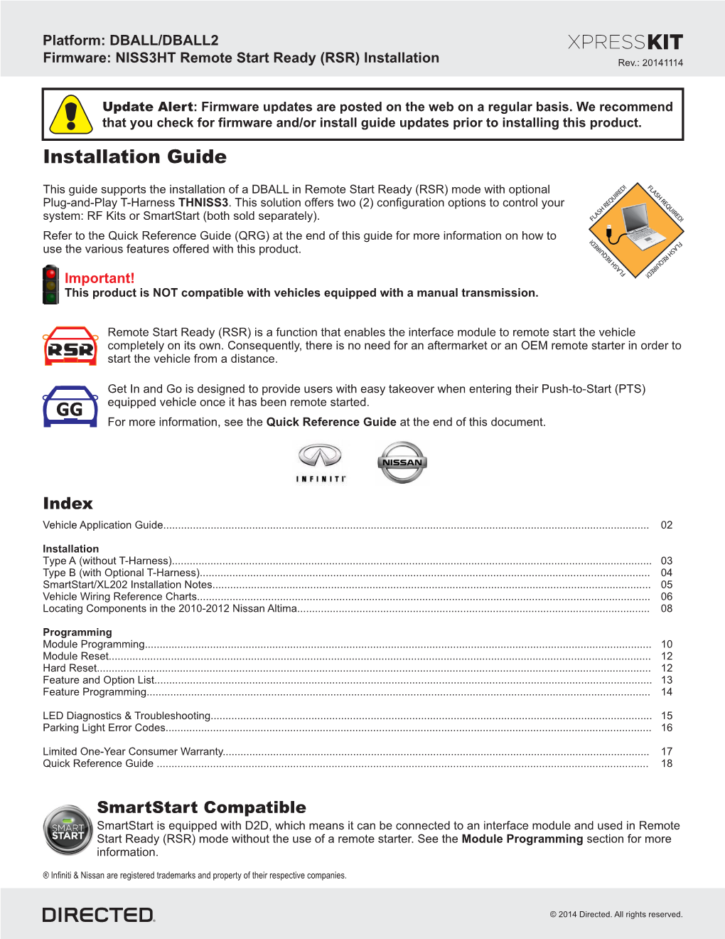 Installation Guide EX35 (Smart Key) 2008-2012 Brown 4 Brown 11 Gray 2 White 3 Lt