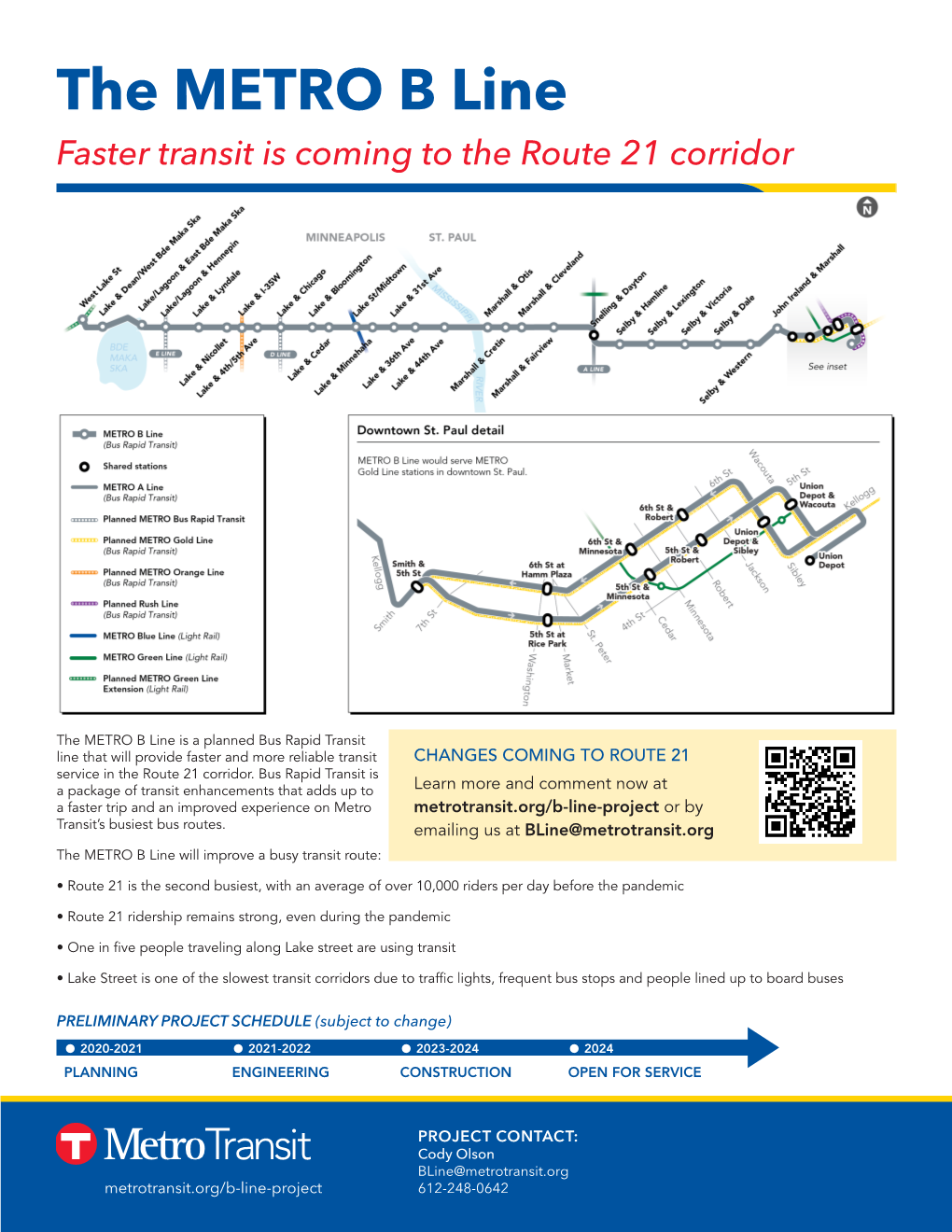 The METRO B Line Faster Transit Is Coming to the Route 21 Corridor