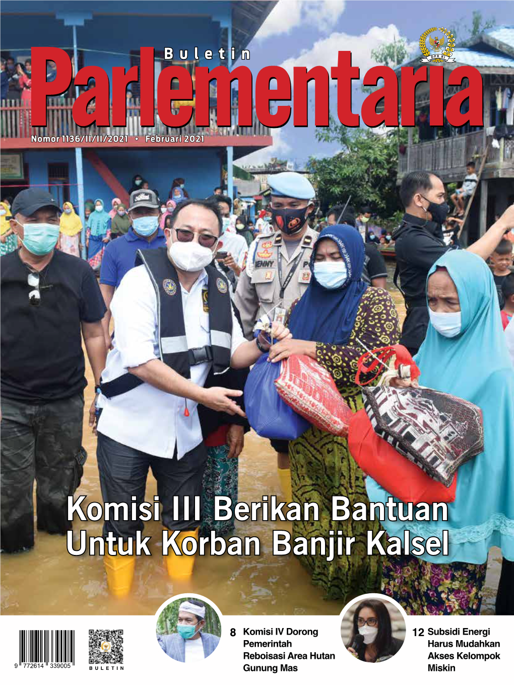 Komisi III Berikan Bantuan Untuk Korban Banjir Kalsel