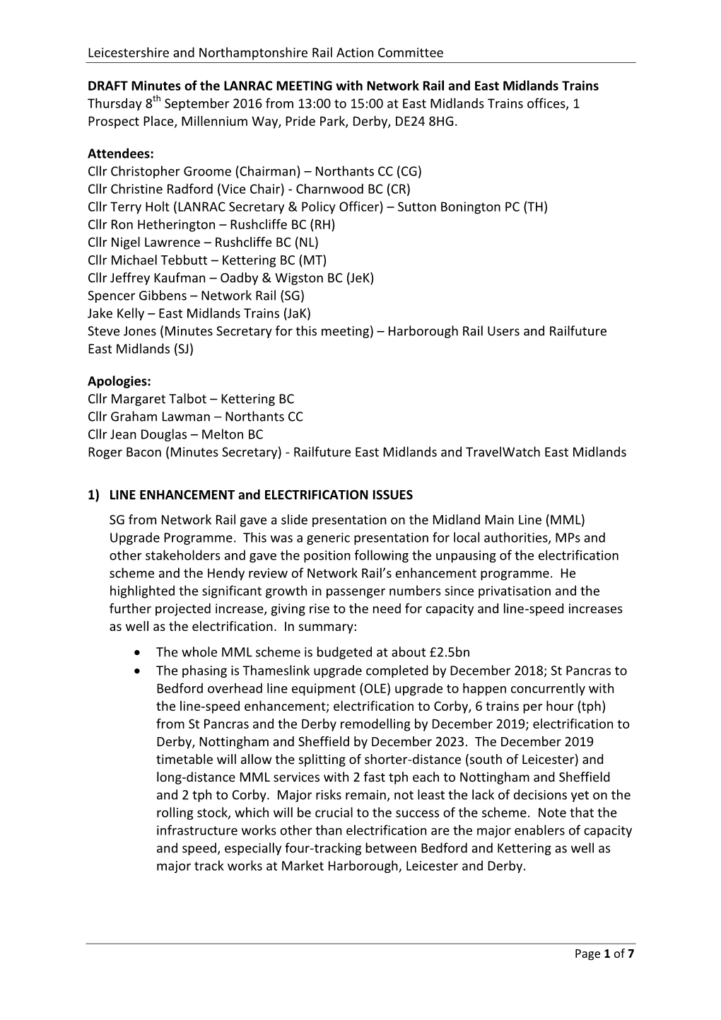 Leicestershire and Northamptonshire Rail Action Committee