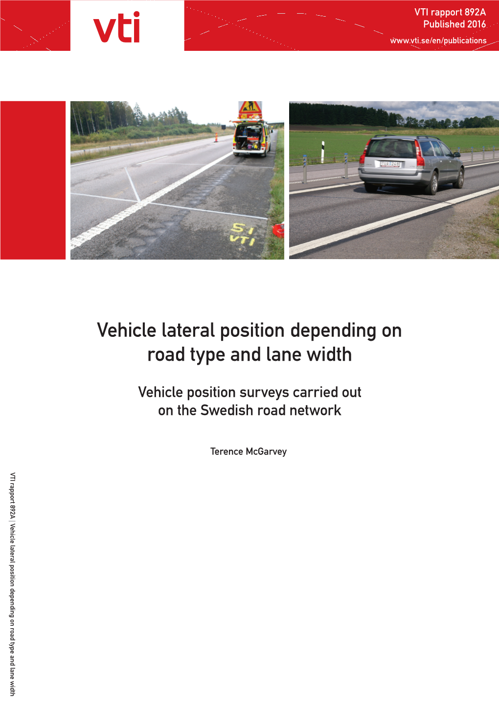 VTI Rapport 892A Published 2016