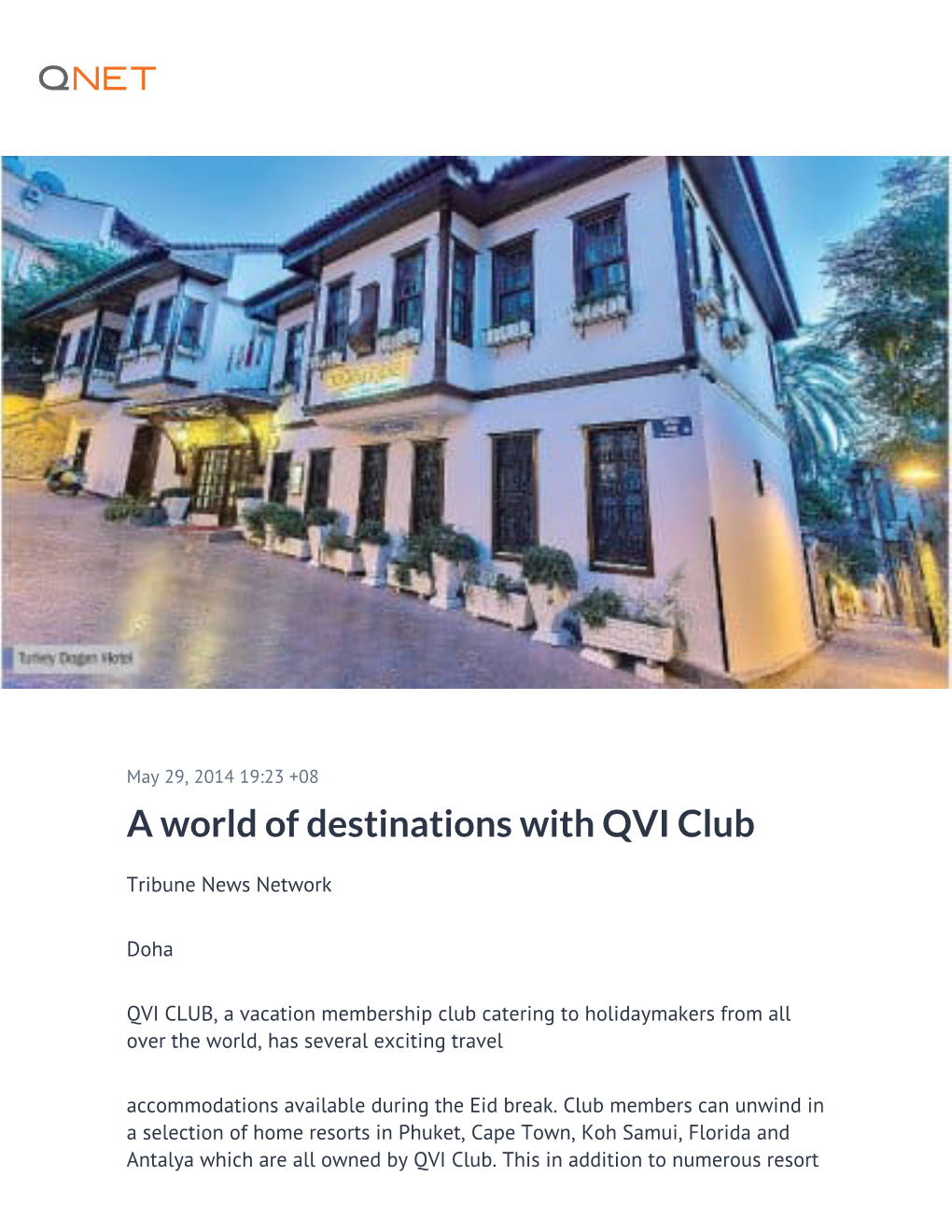 A World of Destinations with QVI Club