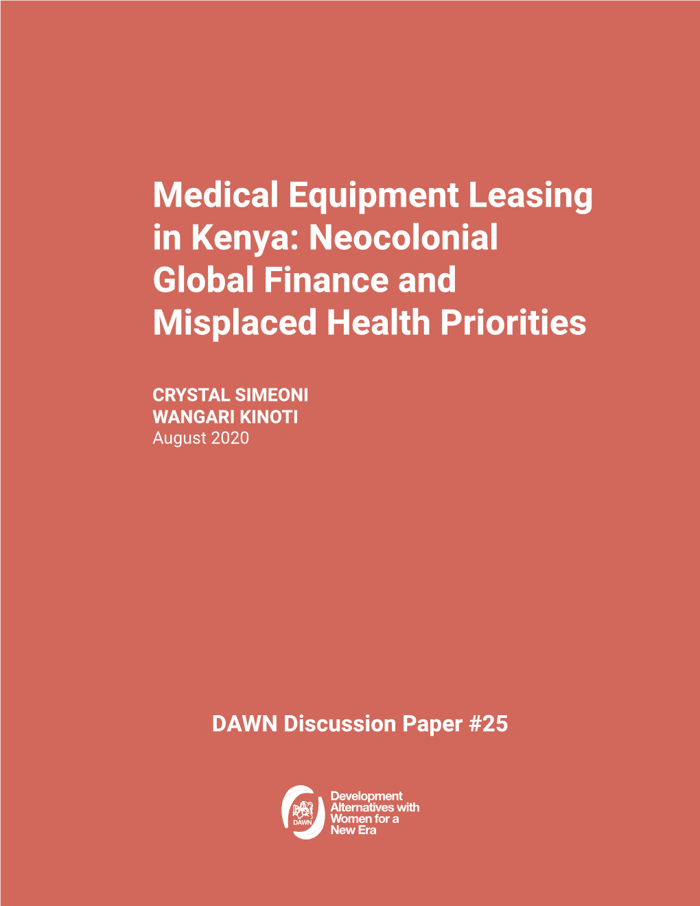 Medical Equipment Leasing in Kenya: Neocolonial Global Finance and Misplaced Health Priorities