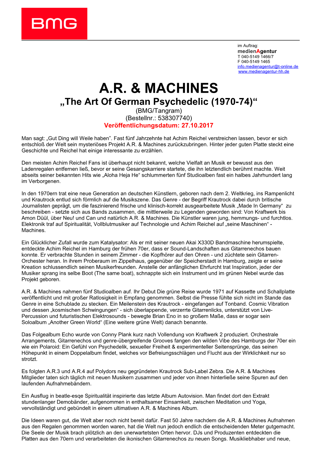 A.R. & Machines