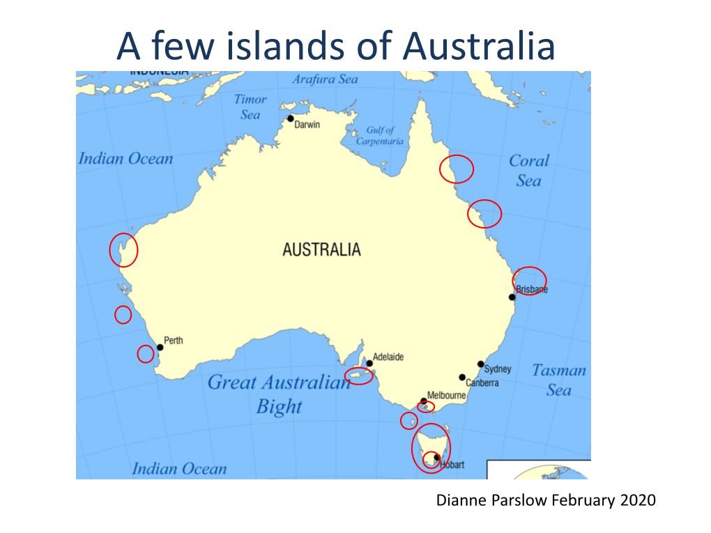 A Few Islands of Australia