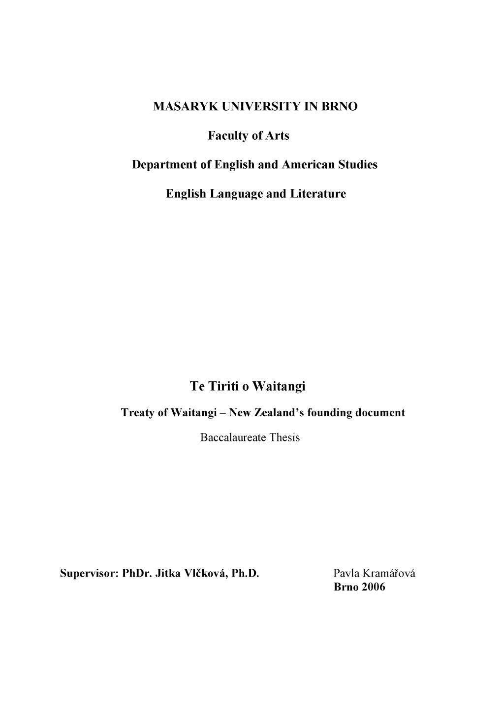 Te Tiriti O Waitangi