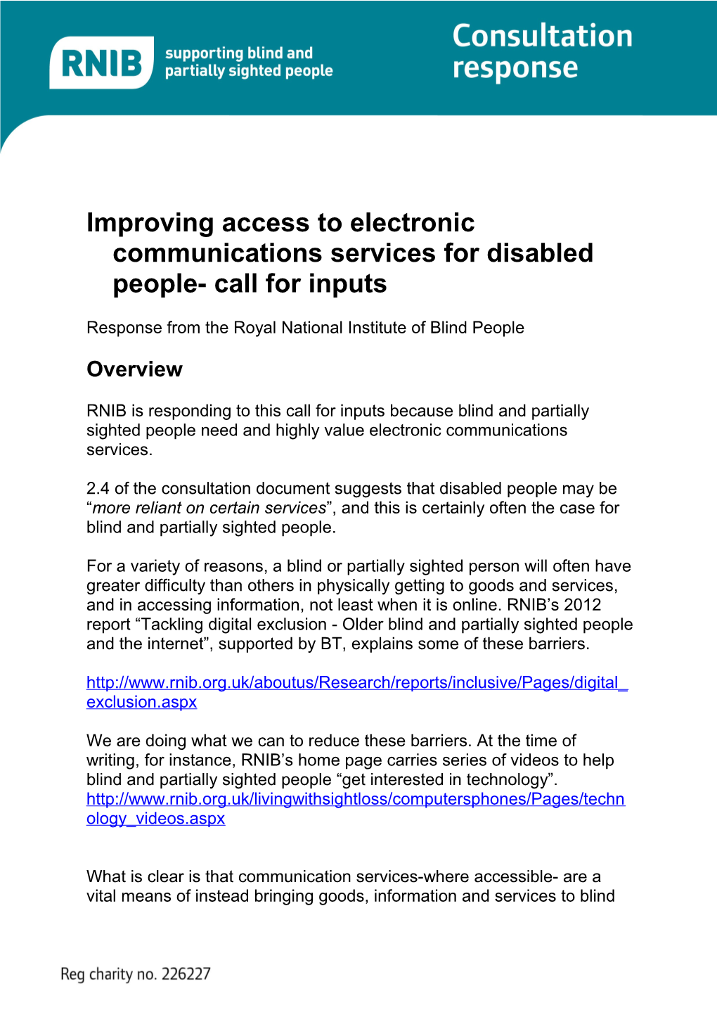 Ofcom Electronic Comms