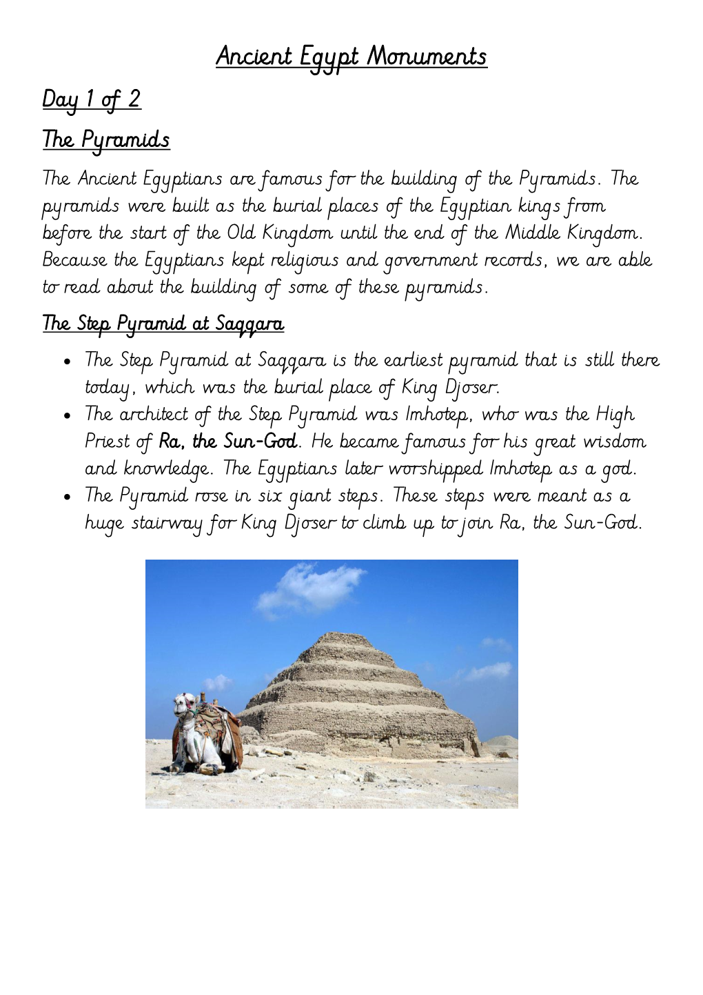 Ancient Egypt Monuments