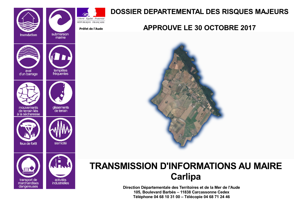 TRANSMISSION D'informations AU MAIRE Carlipa