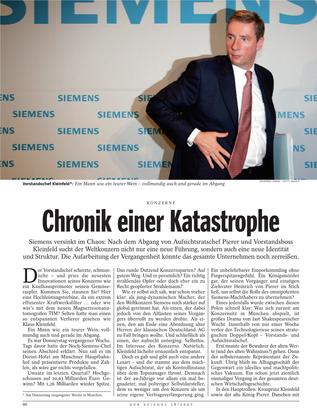 Chronik Einer Katastrophe