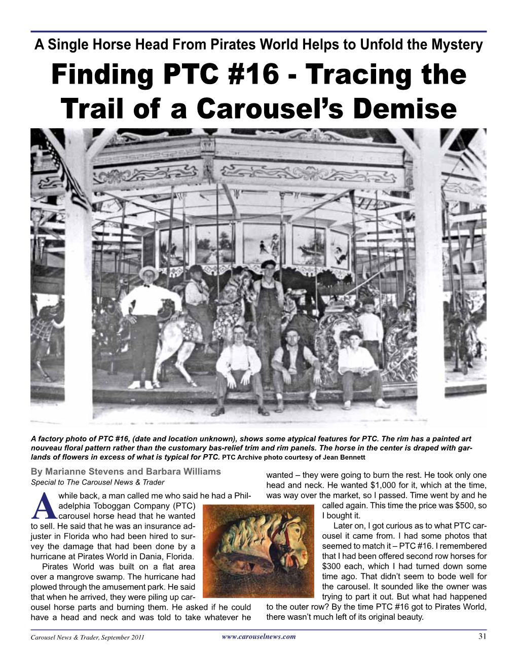 Finding PTC #16 - Tracing the Trail of a Carousel’S Demise