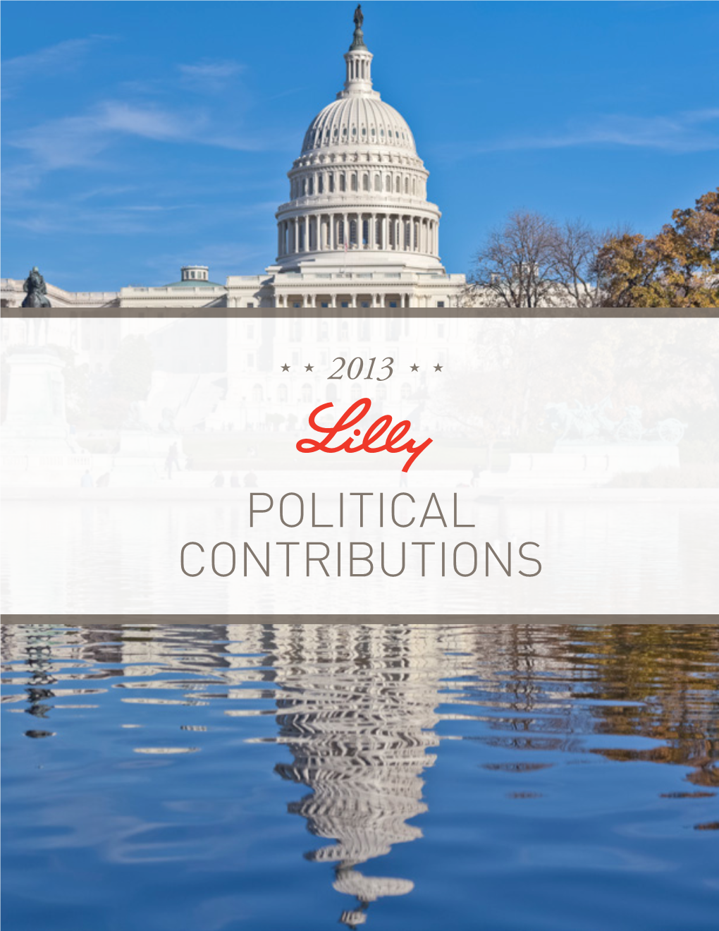 2013 Lilly Report of Political Financial Support: (You Are Now Viewing This Report)