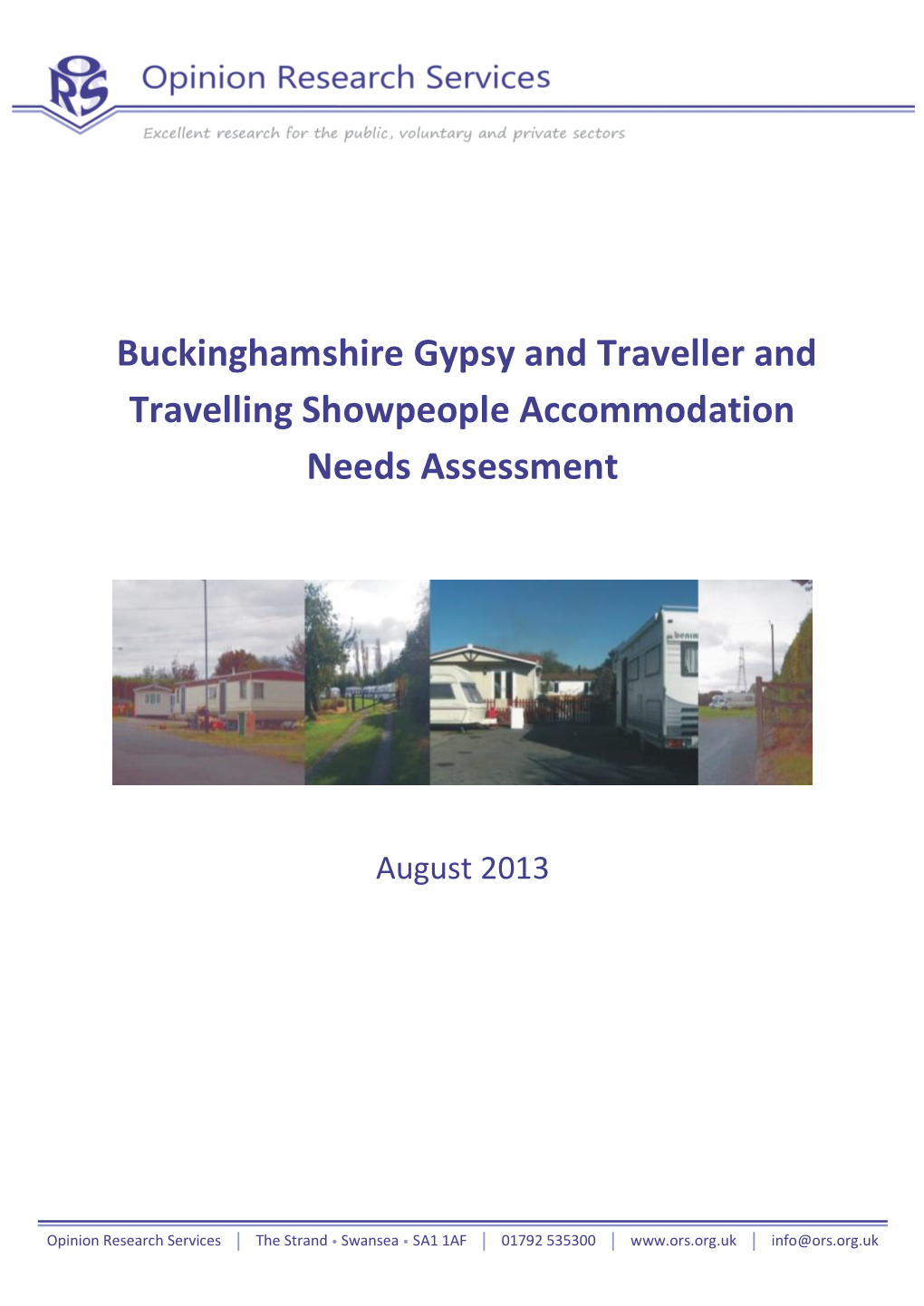 Buckinghamshire Gypsy and Traveller and Travelling Showpeople Accommodation Needs Assessment