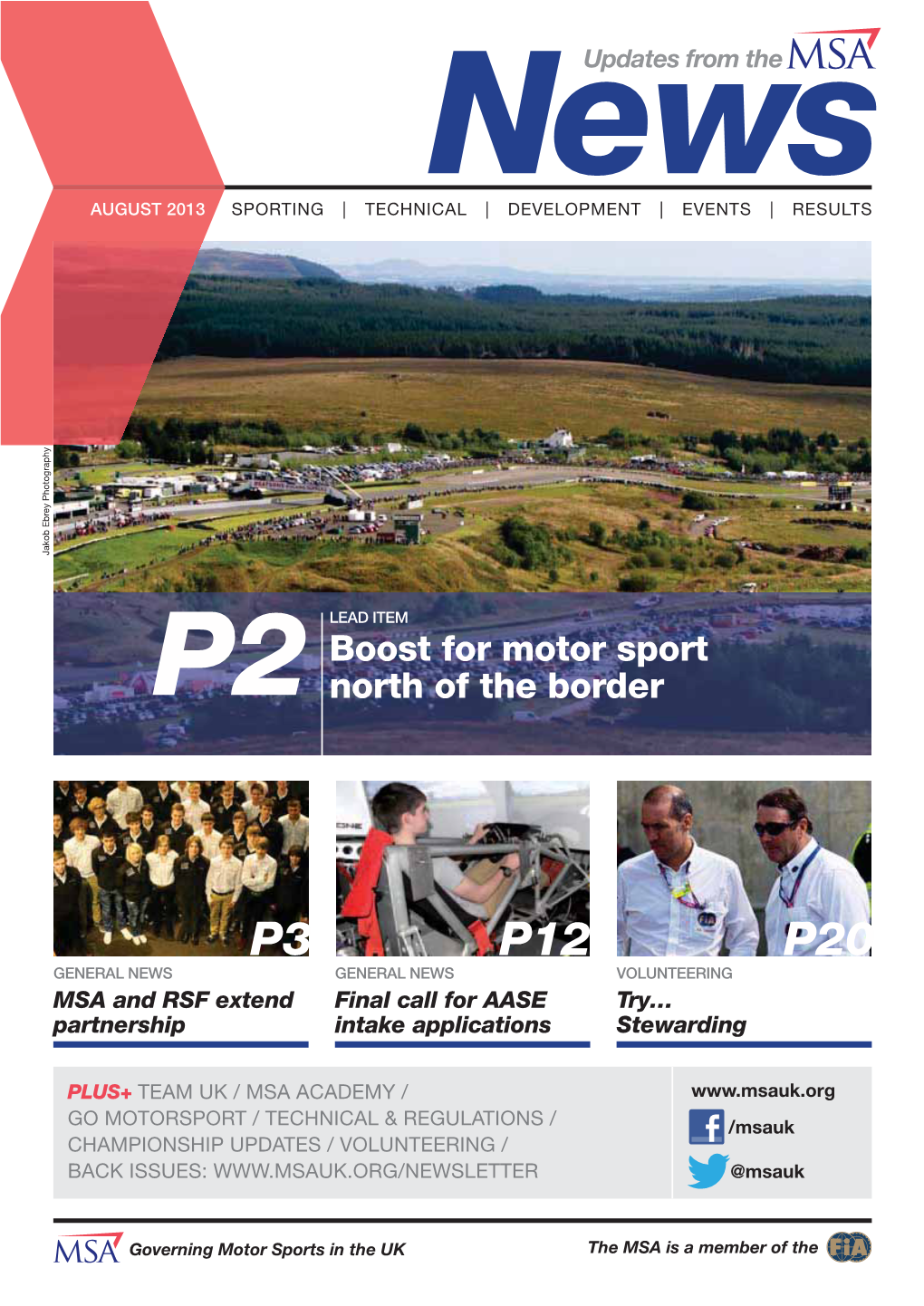 P3 P12 P20 GENERAL NEWS GENERAL NEWS VOLUNTEERING MSA and RSF Extend Final Call for AASE Try… Partnership Intake Applications Stewarding