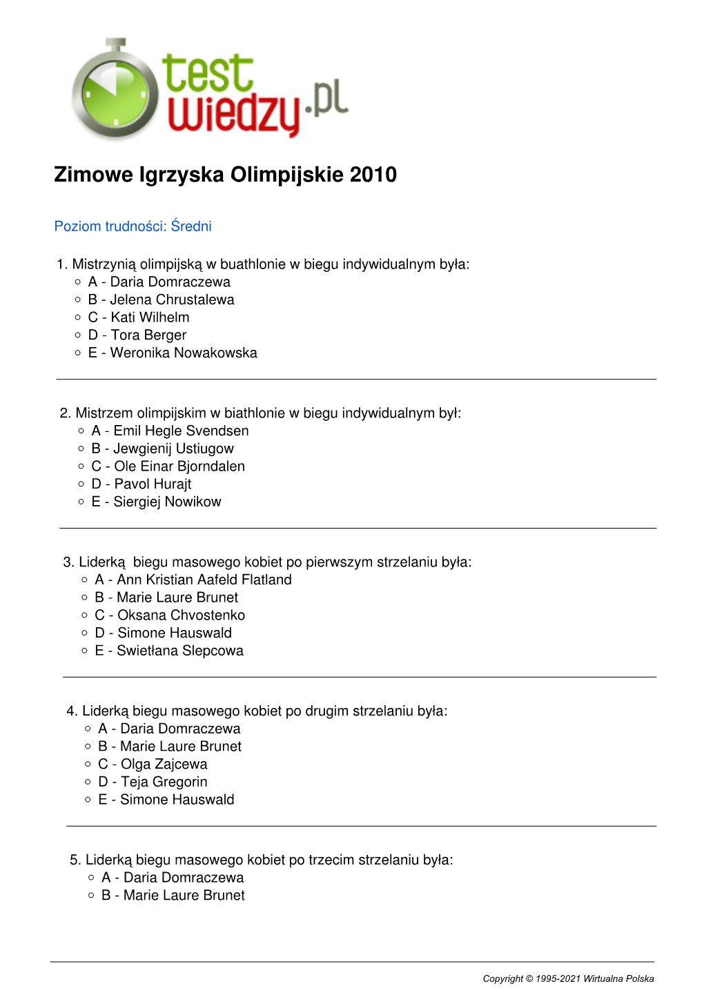 Zimowe Igrzyska Olimpijskie 2010