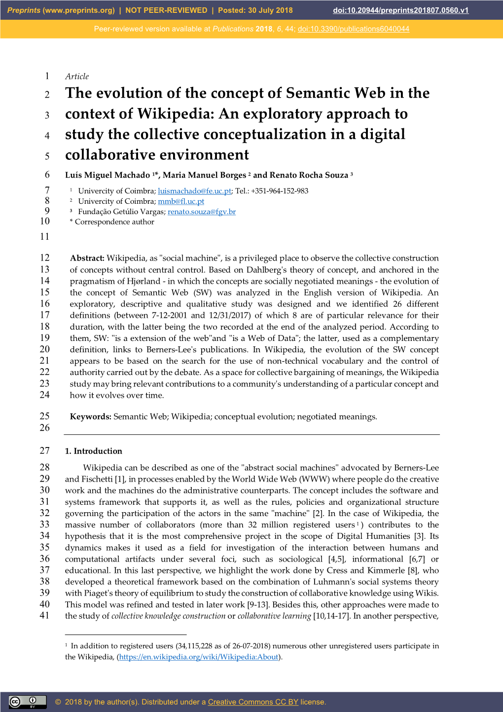 The Evolution of the Concept of Semantic Web in The