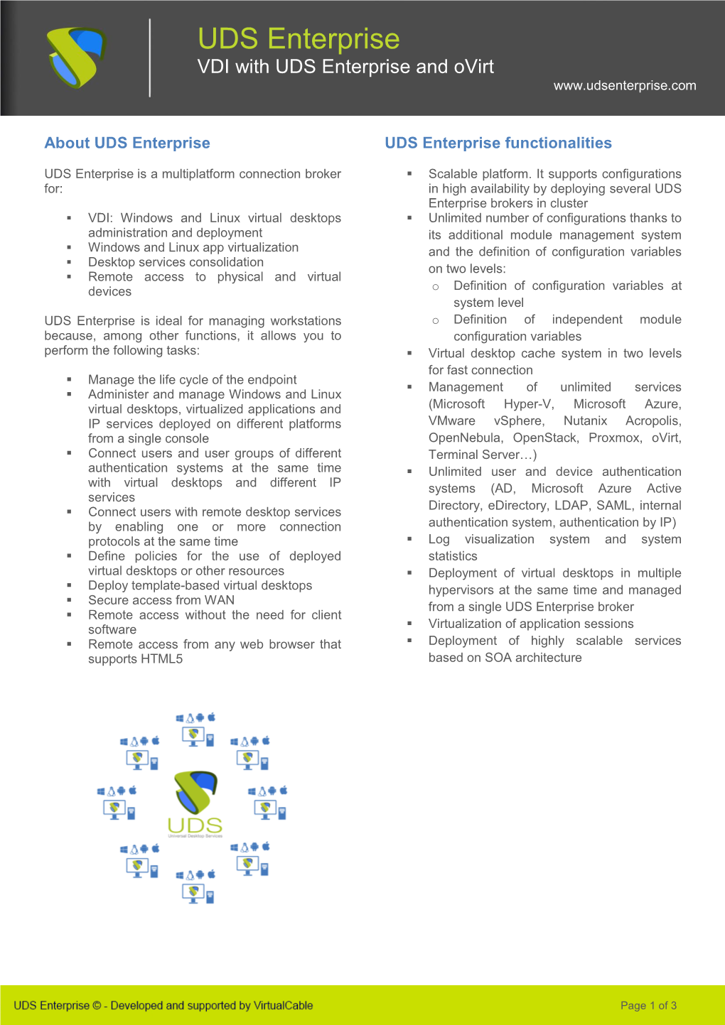 VDI with UDS Enterprise and Ovirt