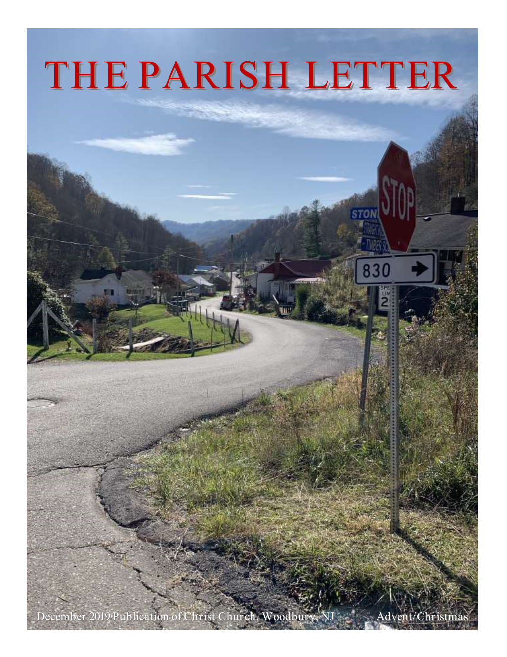 The Parish Letter During the First Week of November