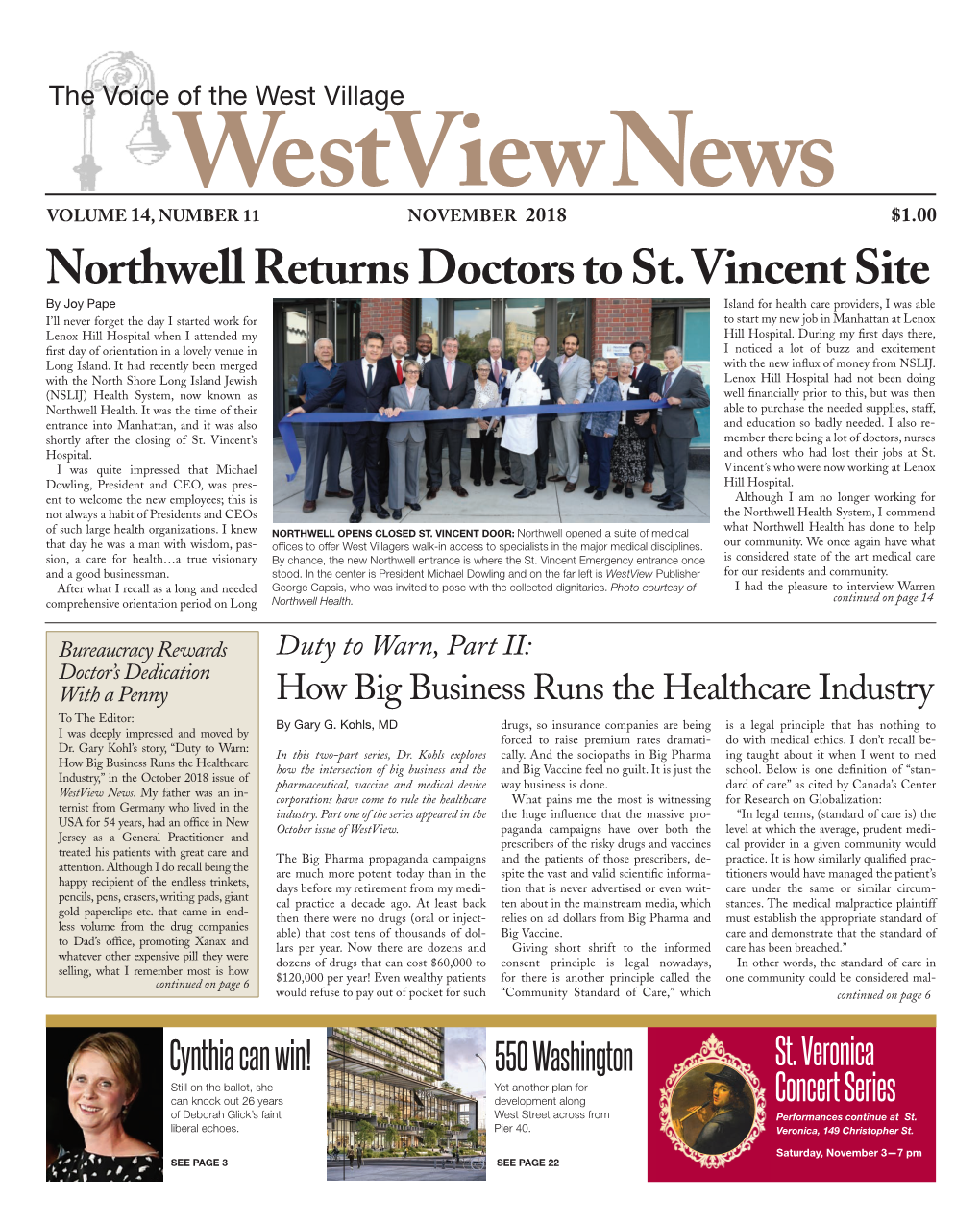 Northwell Returns Doctors to St. Vincent Site