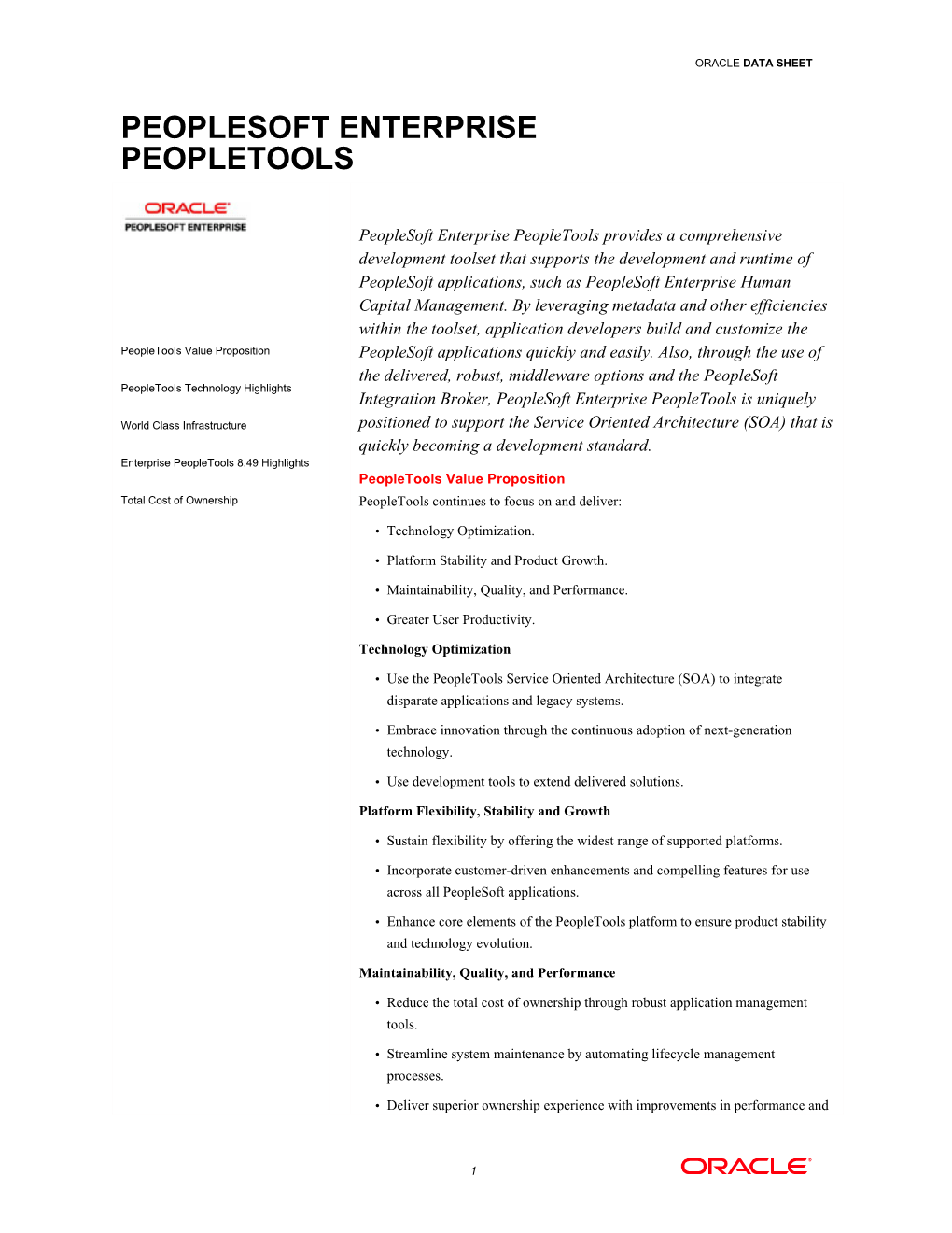 Peoplesoft Enterprise Peopletools