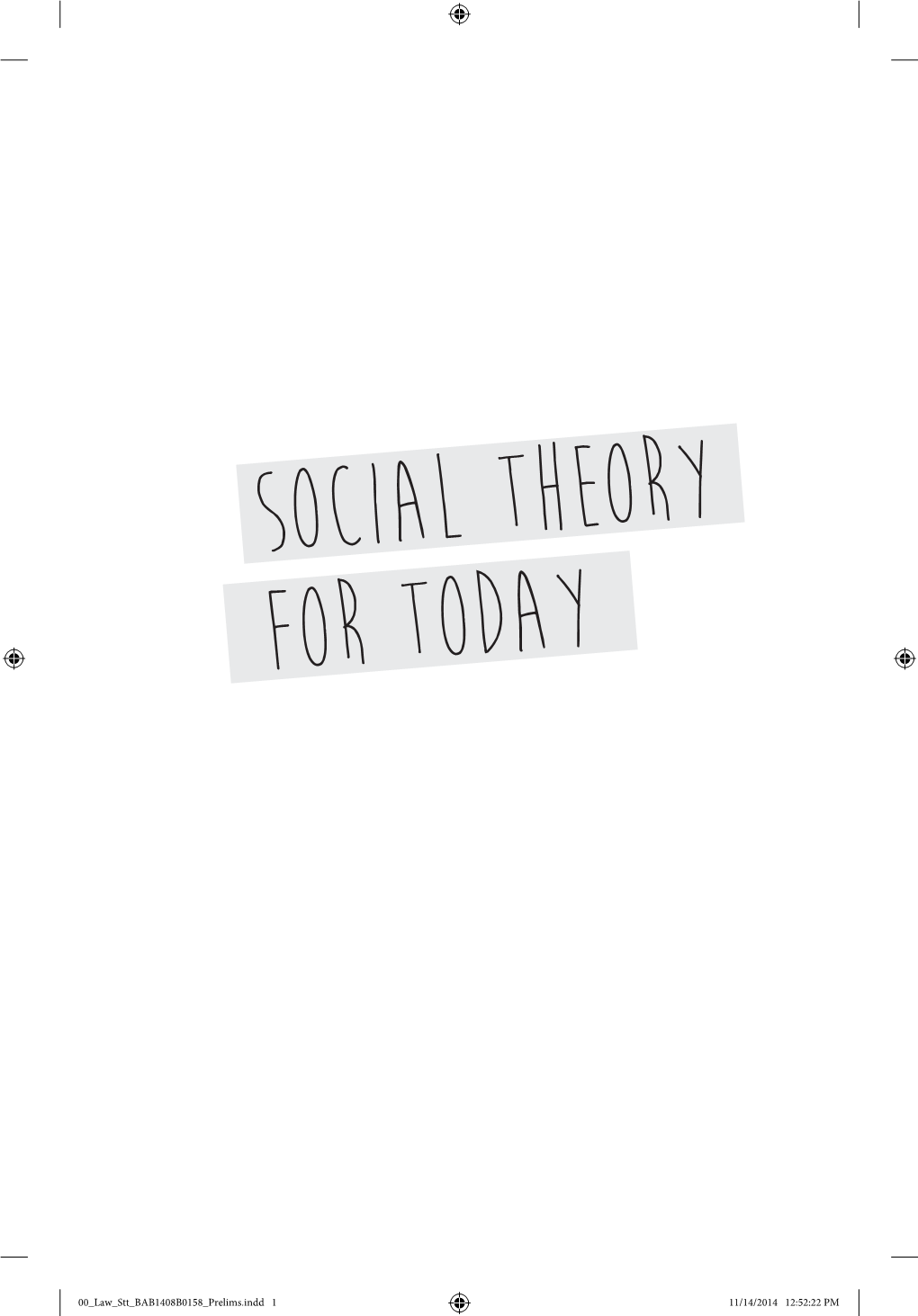 Social Theory for Today