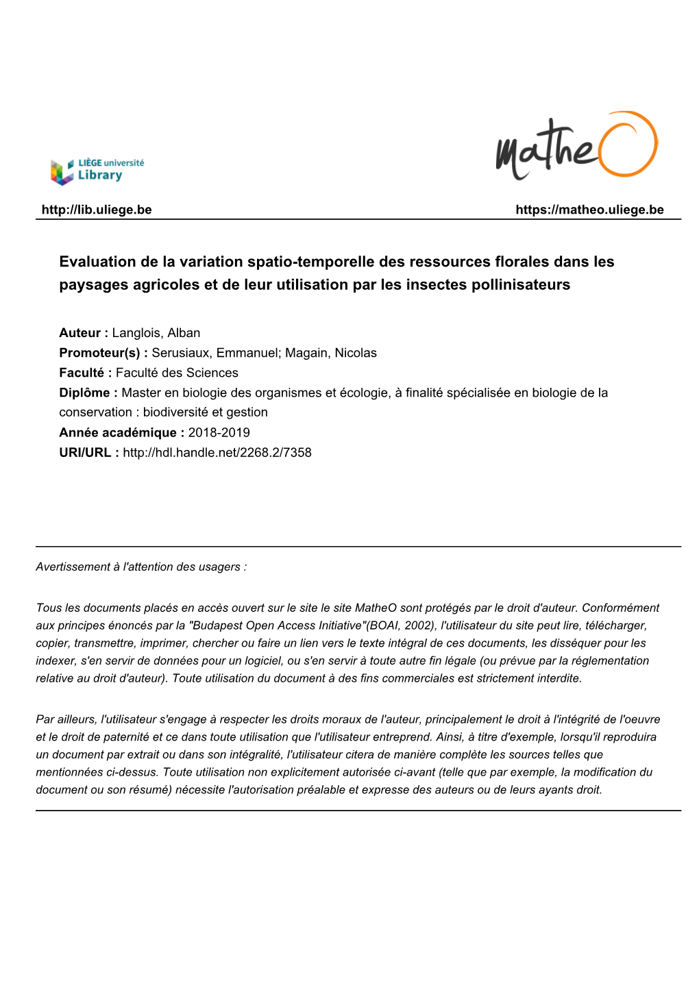 Document 1 : Mémoirealbanlanglois.Pdf