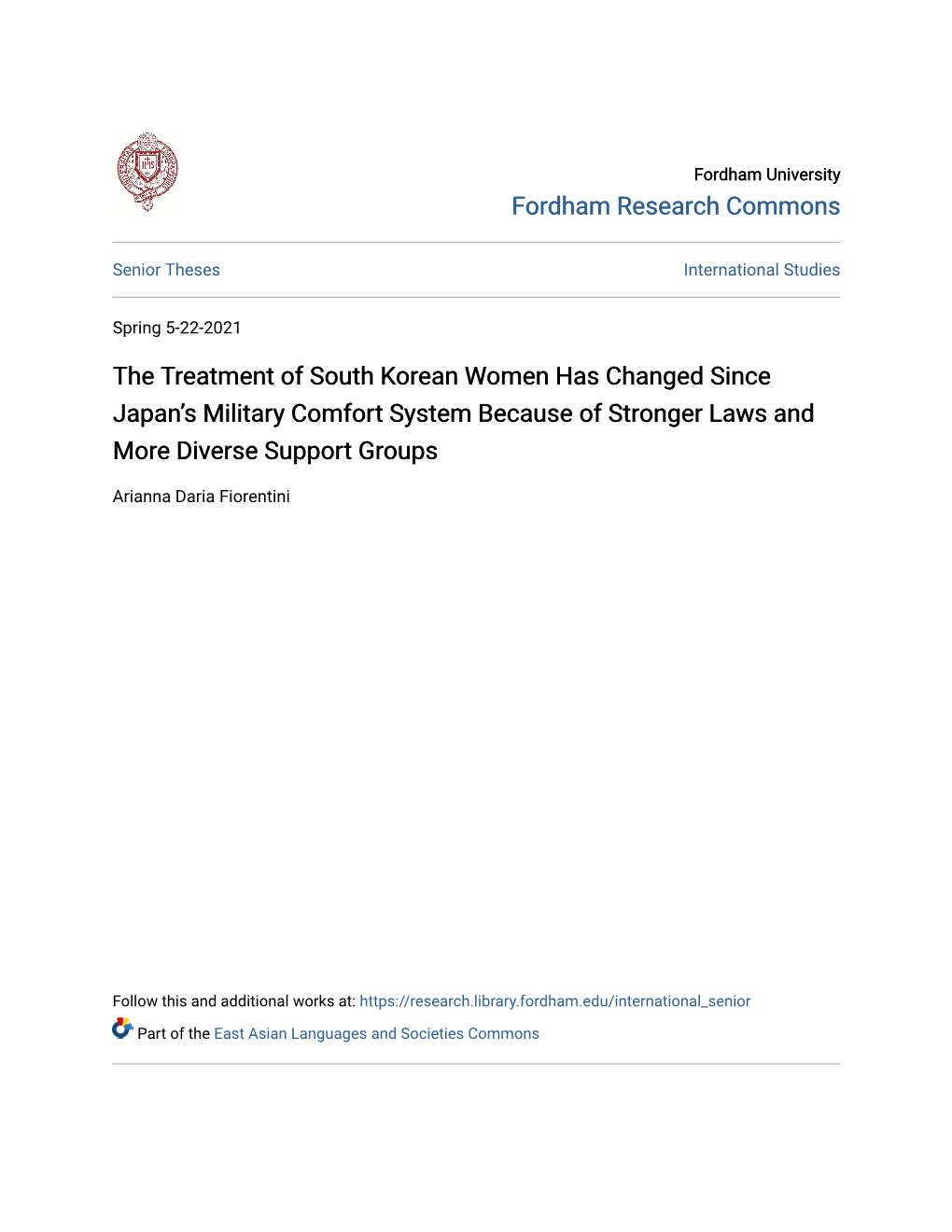 The Treatment of South Korean Women Has Changed Since Japan’S Military Comfort System Because of Stronger Laws and More Diverse Support Groups