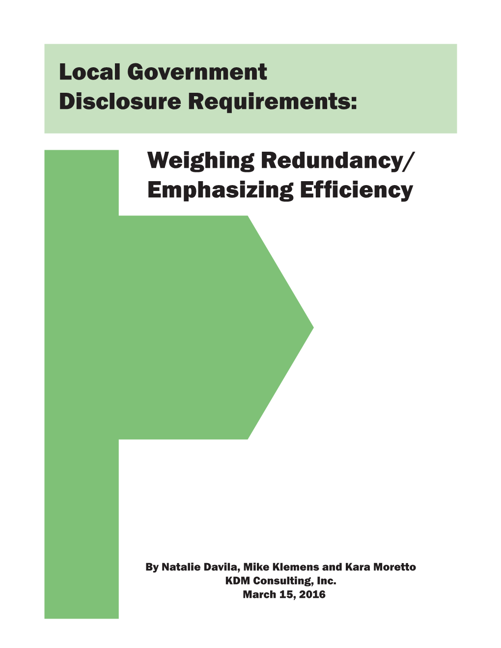 Local Government Disclosure Requirements.Indd