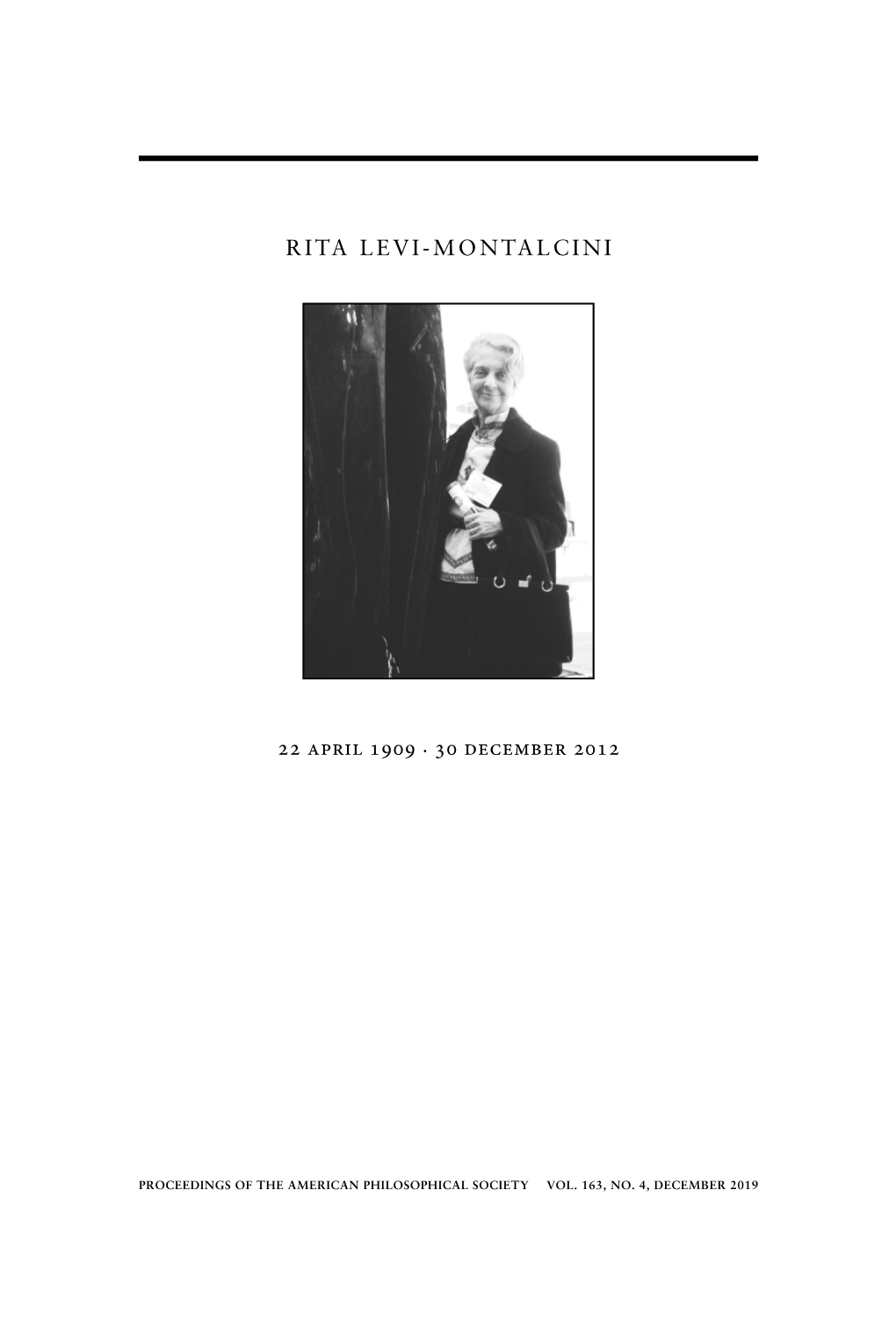 Rita Levi-Montalcini