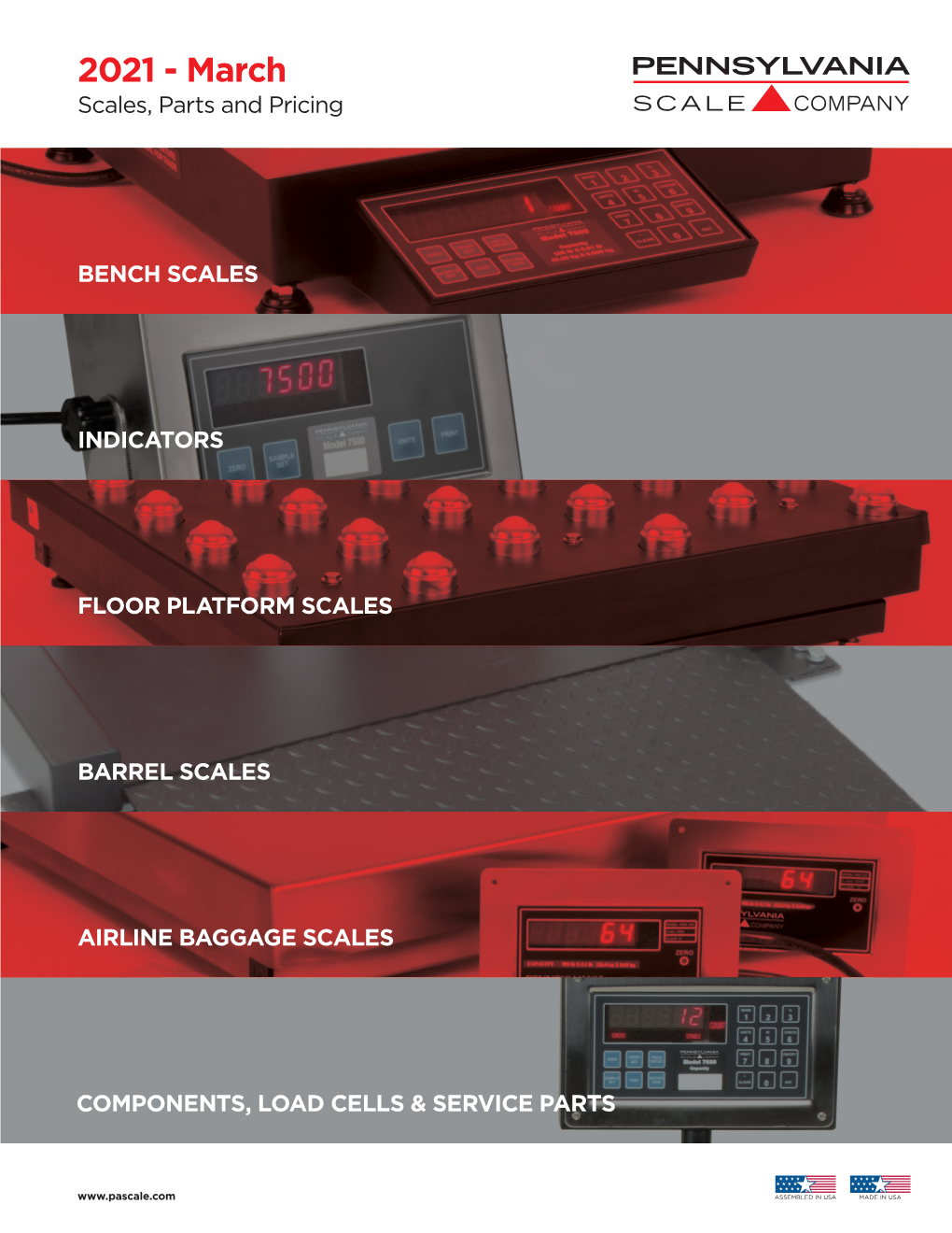 2021 - March Scales, Parts and Pricing