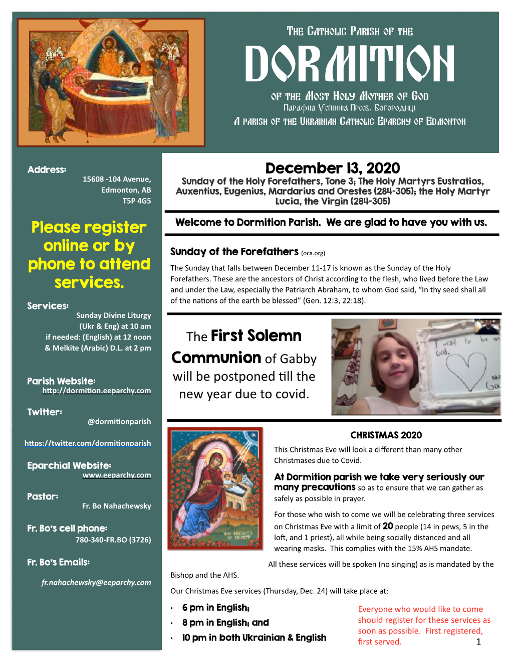 Bulletin 2020 12 13