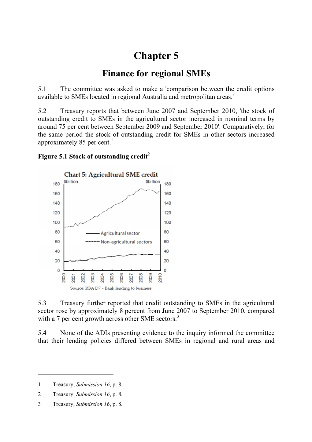 Report: Access for Small and Medium Business to Finance