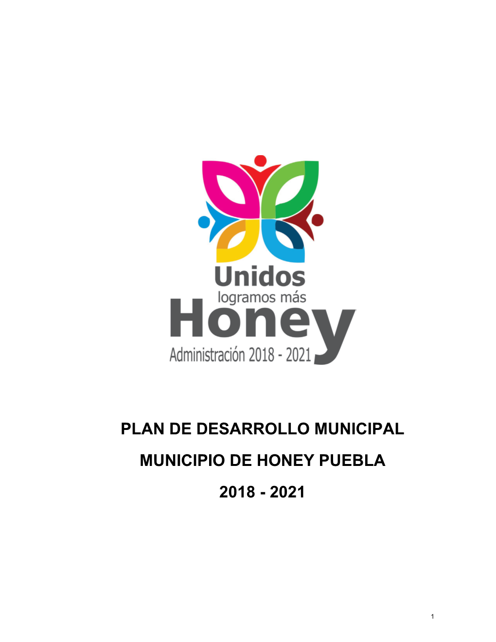 Plan De Desarrollo Municipal Municipio De Honey Puebla 2018 - 2021