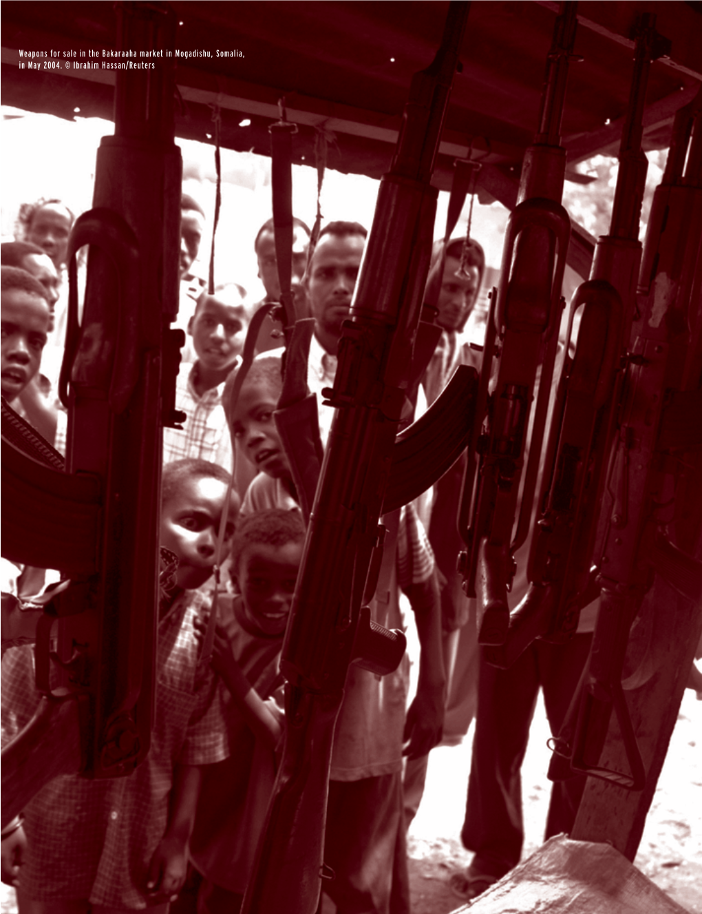 Weapons for Sale in the Bakaraaha Market in Mogadishu, Somalia, in May 2004